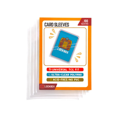 LockBoxTCG Penny Sleeves (2.5" x 3.5") - Soft Trading Card Game Protection for Pokemon and other TCG Cards