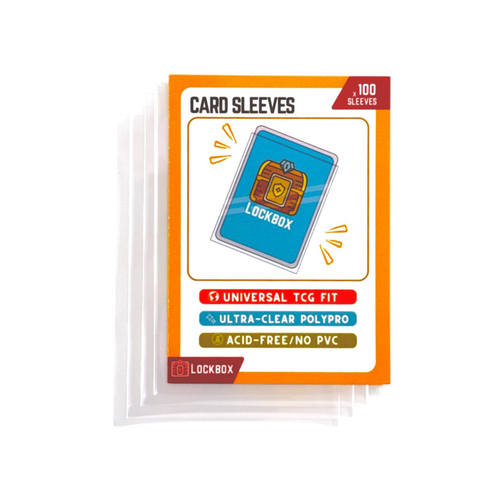 LockBoxTCG Penny Sleeves (2.5" x 3.5")- Soft Trading Card Game Protection for Pokemon and other TCG Cards