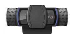 Logitech C920s Pro HD Webcam front view with the privacy cover closed over the lens