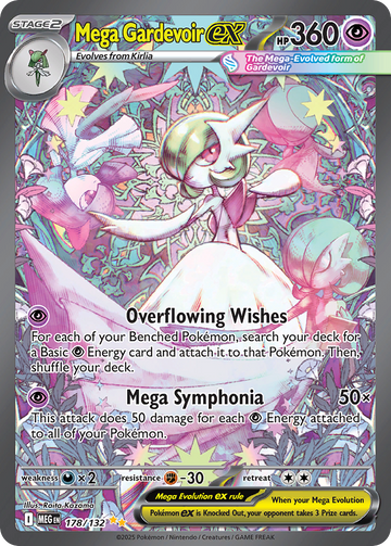 Mega Gardevoir ex 178/132 Special Illustration Rare by Raita Kazama, Pokemon TCG Mega Evolution