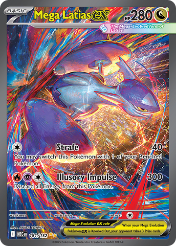 Mega Latias ex 181/132 Special Illustration Rare by AKIRA EGAWA, Pokemon TCG Mega Evolution