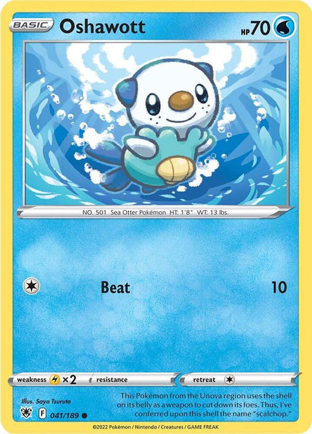 Oshawott #041/189 C - Astral Radiance Sword & Shield Pokemon 2022