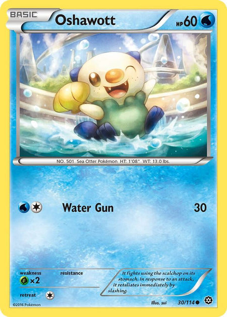 Oshawott #30/114 C - Steam Siege XY Pokemon 2016