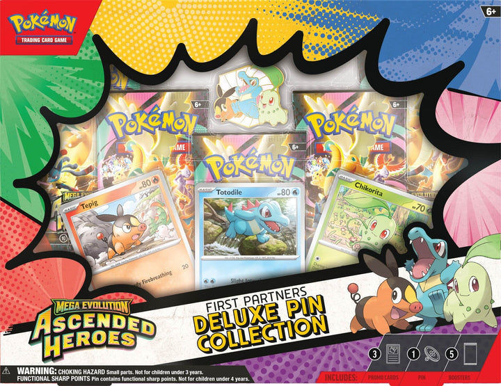 Pokémon TCG: Mega Evolution—Ascended Heroes First Partners Deluxe Pin Collection
