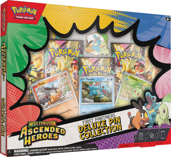 Pokémon TCG: Mega Evolution—Ascended Heroes First Partners Deluxe Pin Collection