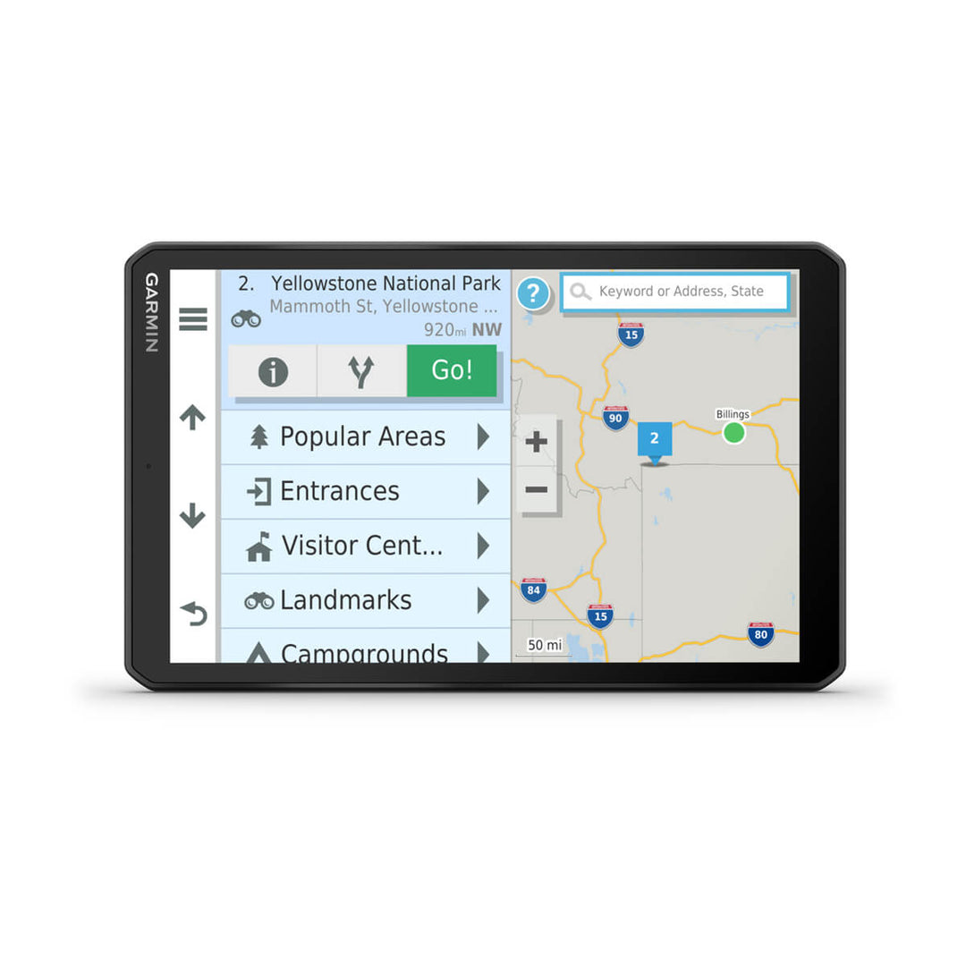 Garmin RV 890, display