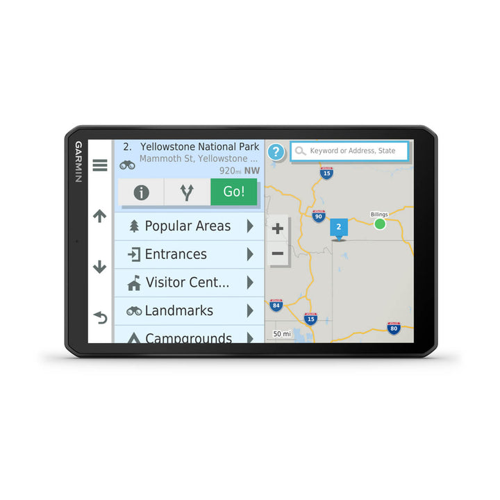 Garmin RV 890, display