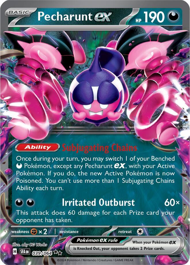 Pecharunt ex 039/064 Double Rare Pokémon card - Shrouded Fable