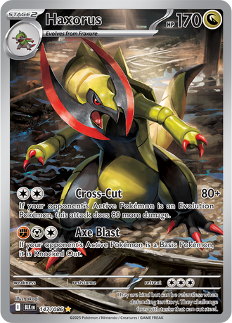Haxorus 147/086 Illustration Rare by akagi, Pokémon TCG Black Bolt