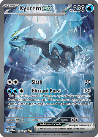 Kyurem ex 165/086 Special Illustration Rare, Pokémon TCG Black Bolt