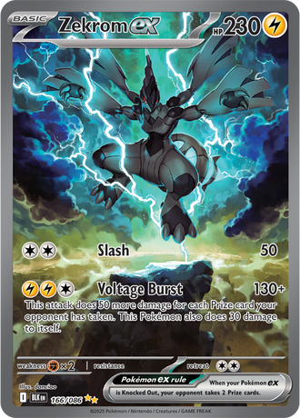 Zekrom ex 166/086 Special Illustration Rare, Pokémon TCG Black Bolt