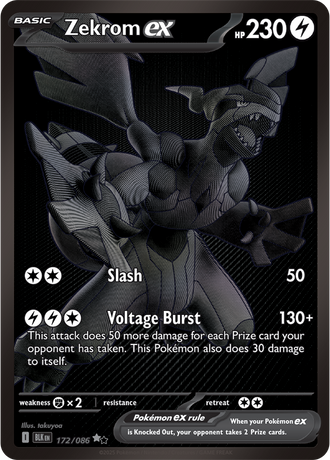 Zekrom ex 172/086 Black White Rare, Pokémon TCG Black Bolt