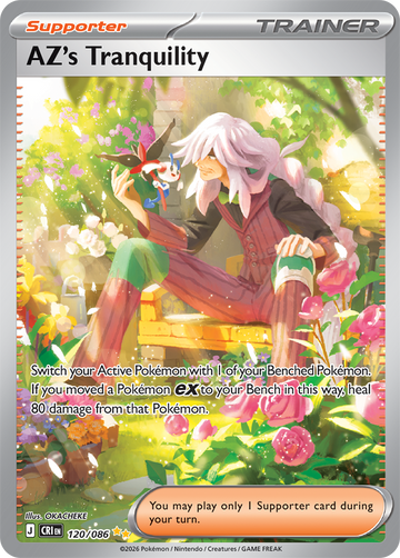 AZ's Tranquility 120/086 Special Illustration Rare by OKACHEKE, Pokemon TCG Chaos Rising