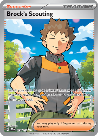 Brock's Scouting 179/159 Ultra Rare, Pokémon TCG Journey Together