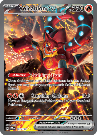 Volcanion ex 182/159 Special Illustration Rare, Pokémon TCG Journey Together