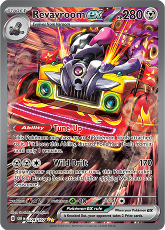 Revavroom ex 224/197 Special Illustration Rare by Souichirou Gunjima, Pokémon TCG Obsidian Flames