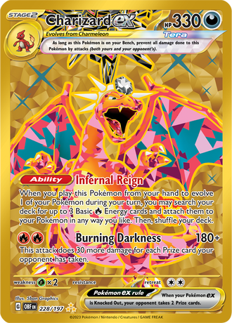 Charizard ex 228/197 Hyper Rare by 5ban Graphics, Pokémon TCG Obsidian Flames