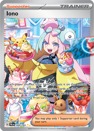 Iono 269/193 Special Illustration Rare by kirisAki, Pokémon TCG Paldea Evolved