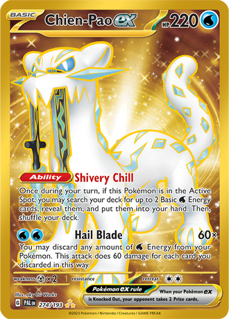 Chien-Pao ex 274/193 Hyper Rare by aky CG Works, Pokémon TCG Paldea Evolved