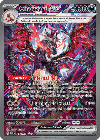 Charizard ex 234/091 Special Illustration Rare by AKIRA EGAWA, Pokémon TCG Paldean Fates
