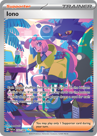 Iono 237/091 Special Illustration Rare, Pokémon TCG Paldean Fates