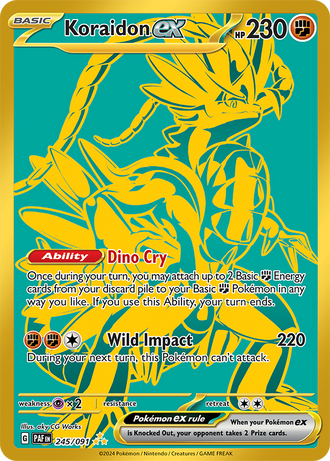 Koraidon ex 245/091 Hyper Rare, Pokémon TCG Paldean Fates