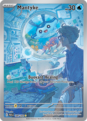 Mantyke 189/182 Illustration Rare, Pokémon TCG Paradox Rift
