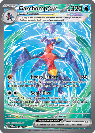 Garchomp ex 245/182 Special Illustration Rare, Pokémon TCG Paradox Rift