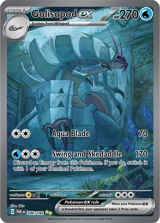 Golisopod ex 246/182 Special Illustration Rare, Pokémon TCG Paradox Rift