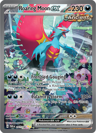 Roaring Moon ex 251/182 Special Illustration Rare, Pokémon TCG Paradox Rift