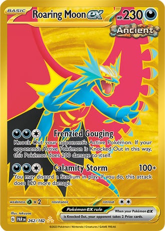 Roaring Moon ex 262/182 Hyper Rare, Pokémon TCG Paradox Rift