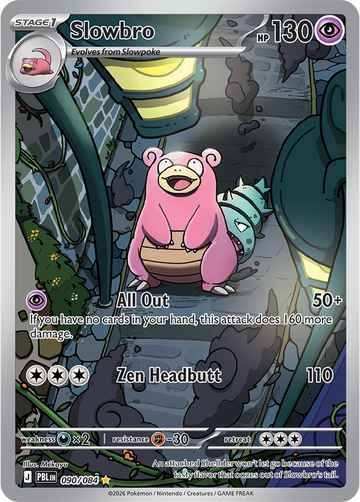 Slowbro 090/084 Illustration Rare by Mékayu, Pitch Black