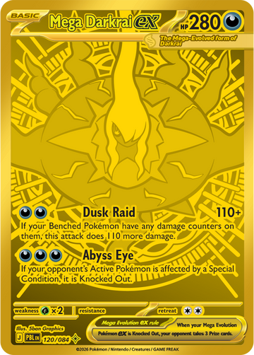 Mega Darkrai ex 120/084 Mega Hyper Rare by 5ban Graphics, Pitch Black