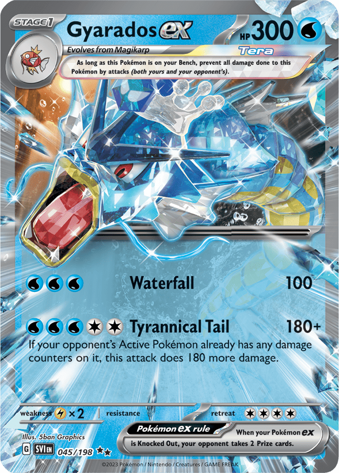 Gyarados ex 045/198, Pokémon TCG Scarlet & Violet base set