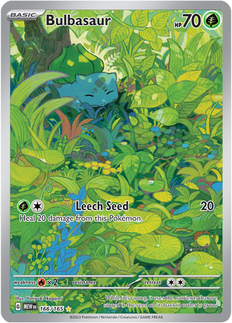 Bulbasaur 166/165 Illustration Rare, Pokémon TCG Scarlet & Violet 151