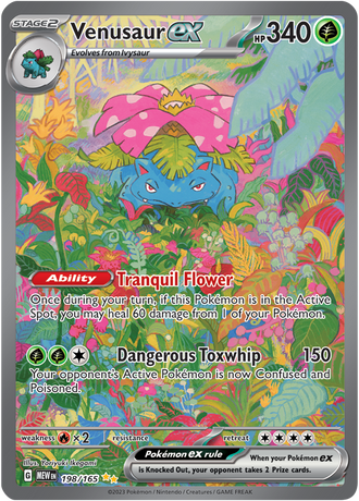 Venusaur ex 198/165 Special Illustration Rare, Pokémon TCG Scarlet & Violet 151