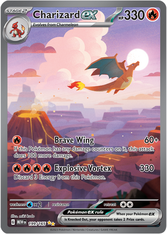 Charizard ex 199/165 Special Illustration Rare, Pokémon TCG Scarlet & Violet 151
