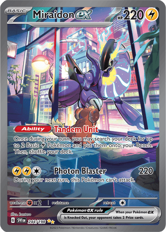 Miraidon ex 244/198 Special Illustration Rare by kantaro, Pokémon TCG Scarlet & Violet base set