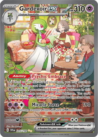 Gardevoir ex 245/198 Special Illustration Rare by Jiro Sasumo, Pokémon TCG Scarlet & Violet base set