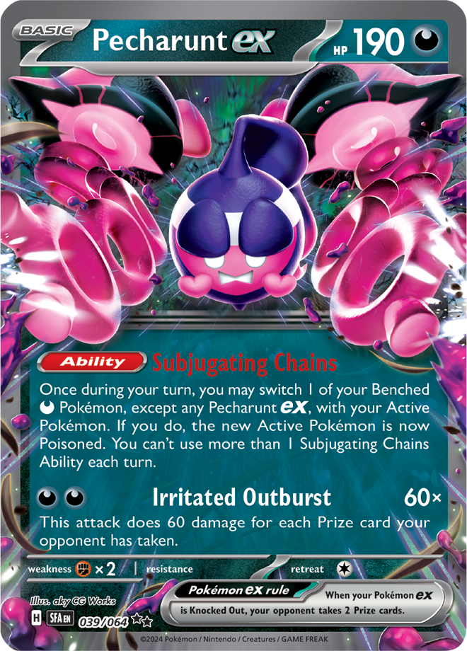 Pecharunt ex 039/064 Double Rare, Pokémon TCG Shrouded Fable