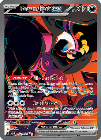 Fezandipiti ex 092/064 Special Illustration Rare by kantaro, Pokémon TCG Shrouded Fable