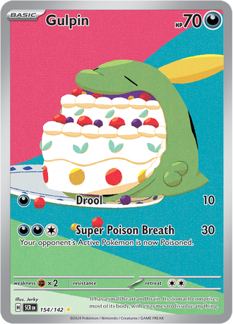 Gulpin 154/142 Illustration Rare, Pokémon TCG Stellar Crown