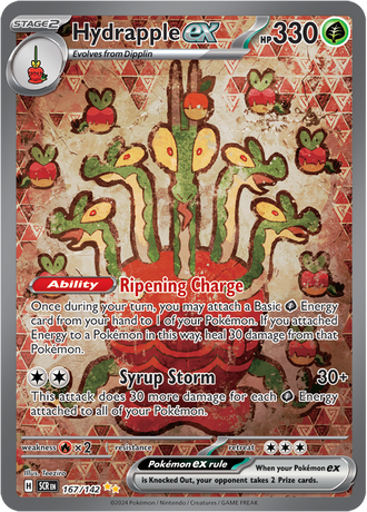 Hydrapple ex 167/142 Special Illustration Rare, Pokémon TCG Stellar Crown
