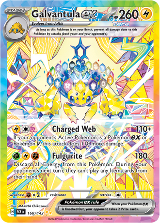 Galvantula ex 168/142 Special Illustration Rare, Pokémon TCG Stellar Crown