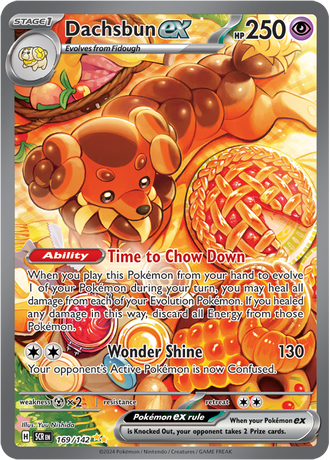 Dachsbun ex 169/142 Special Illustration Rare, Pokémon TCG Stellar Crown