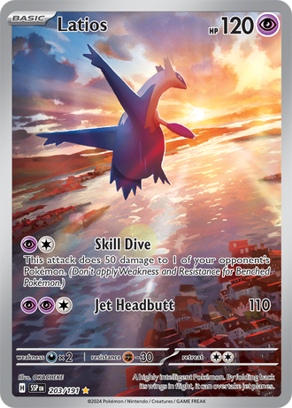 Latios 203/191 Illustration Rare, Pokémon TCG Surging Sparks