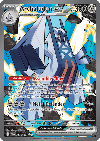 Archaludon ex 241/191 Special Illustration Rare, Pokémon TCG Surging Sparks