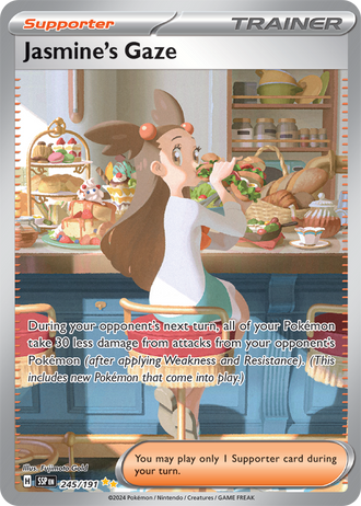 Jasmine's Gaze 245/191 Special Illustration Rare, Pokémon TCG Surging Sparks
