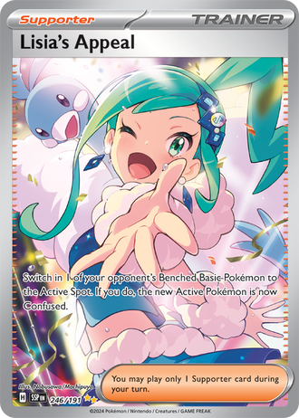 Lisia's Appeal 246/191 Special Illustration Rare, Pokémon TCG Surging Sparks