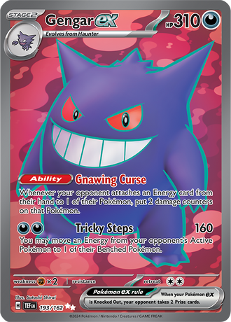 Gengar ex 193/162 Ultra Rare, Pokémon TCG Temporal Forces